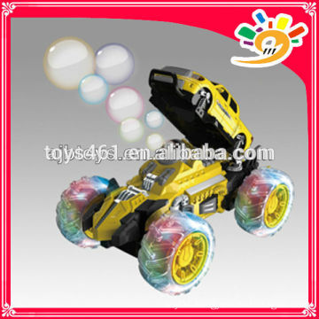 7CH Bubble Car Toy Blowing Bubbles RC Stunt Car with Colorful Light and Music